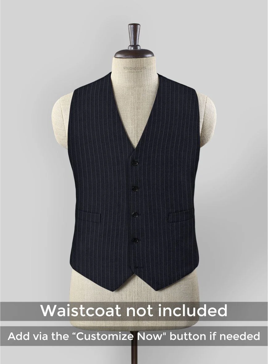 Thomas Shelby Peaky Blinders Blue Wool Suit - Image 3