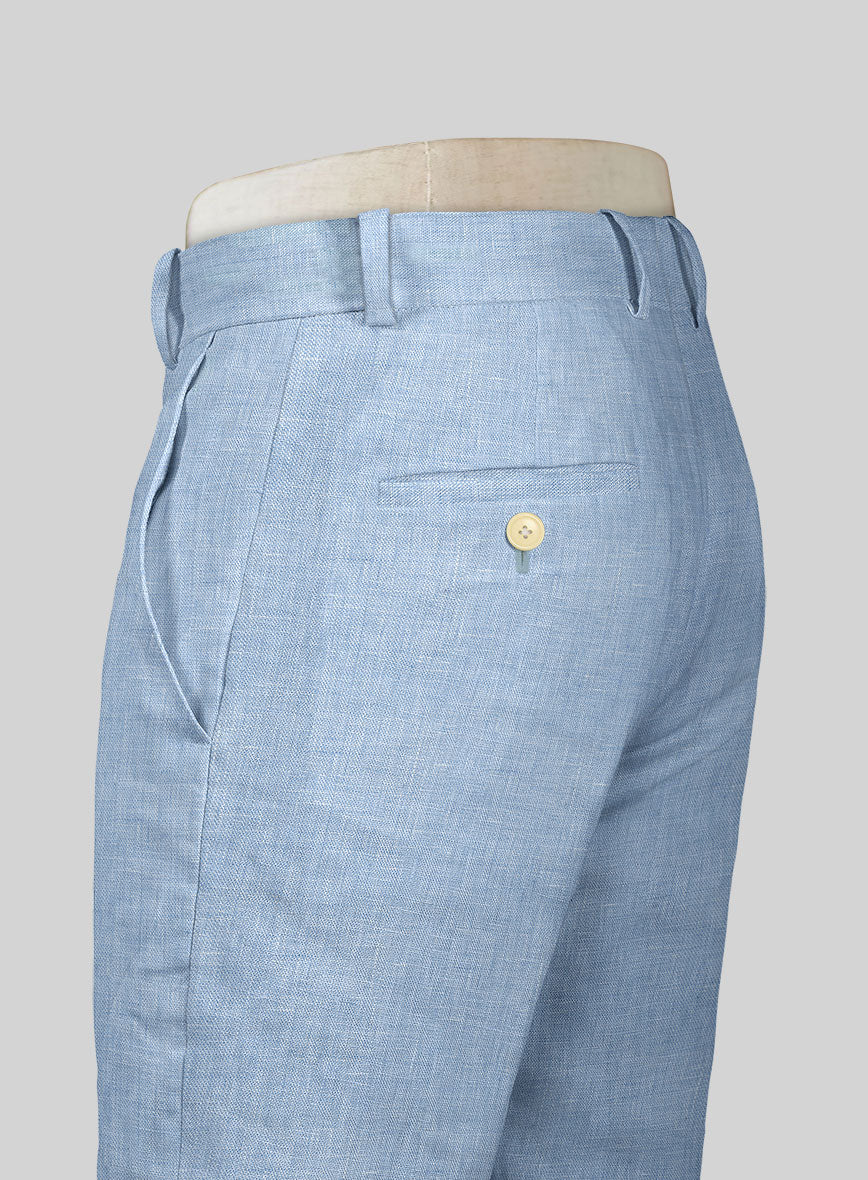 Tropical Blue Linen Suit - Image 7