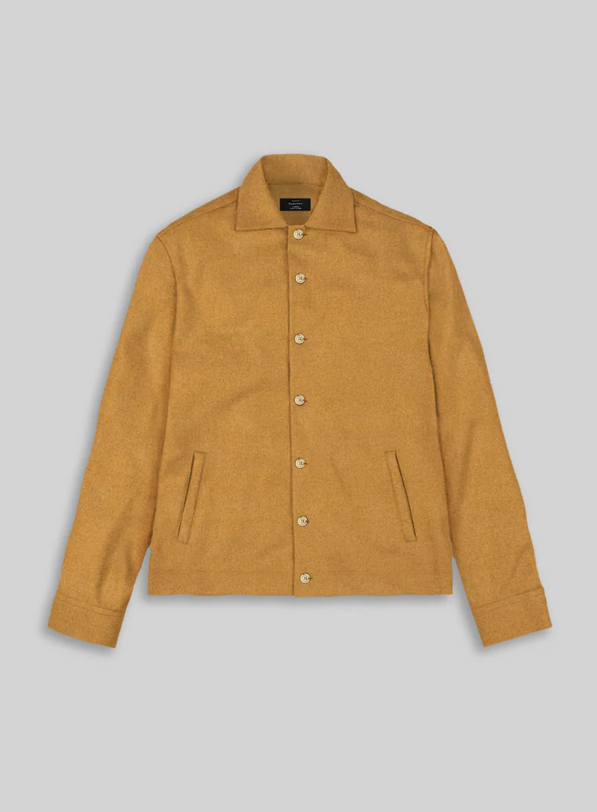 Trucker Naples Yellow Tweed Shirt