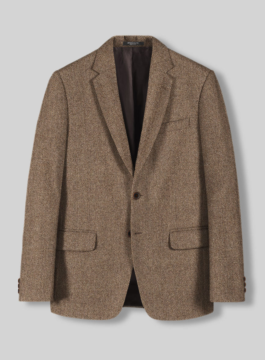 Tweed Suit Big and Tall - Irish Brown Herringbone - Image 3