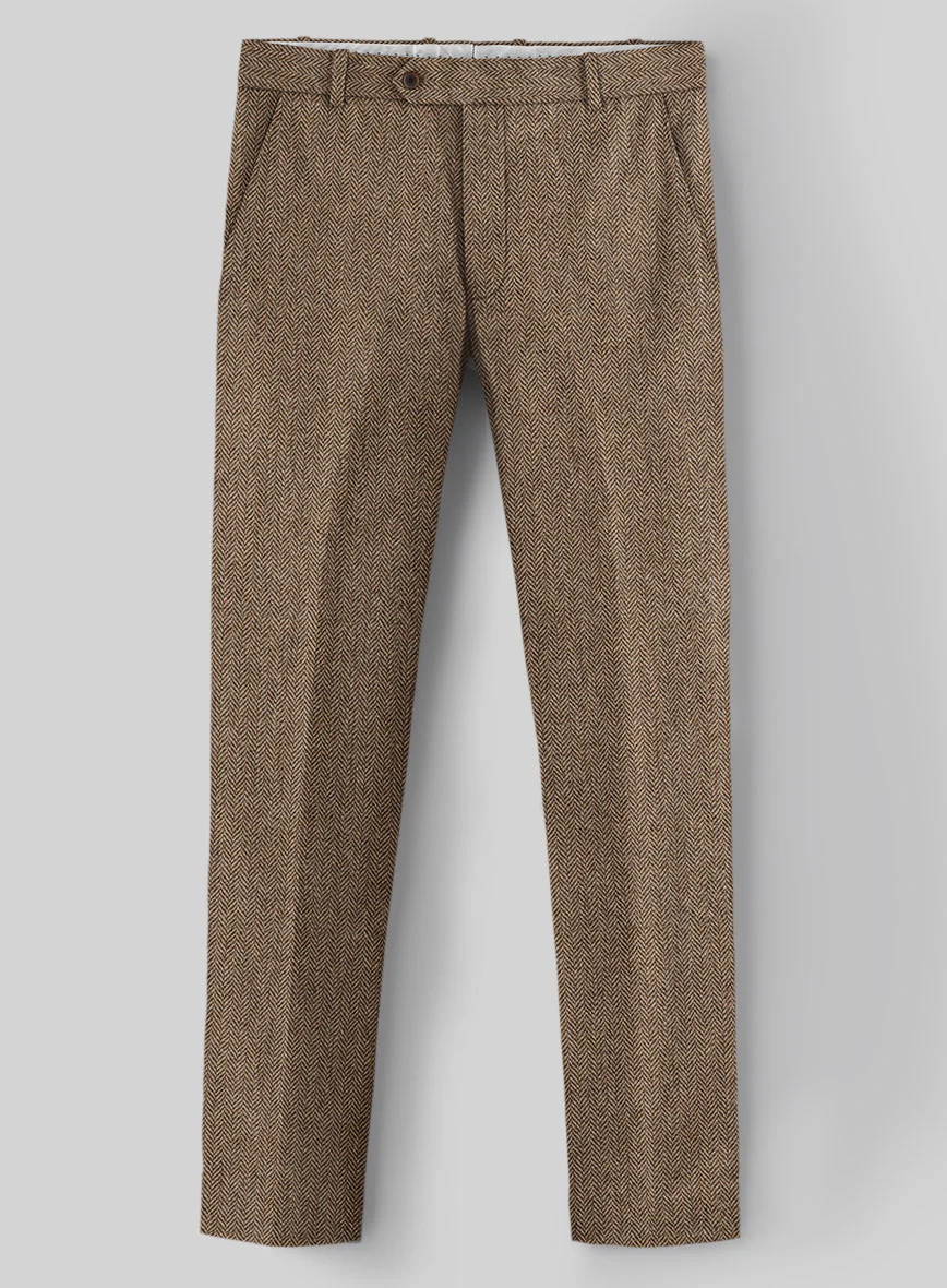 Tweed Suit Big and Tall - Irish Brown Herringbone - Image 6