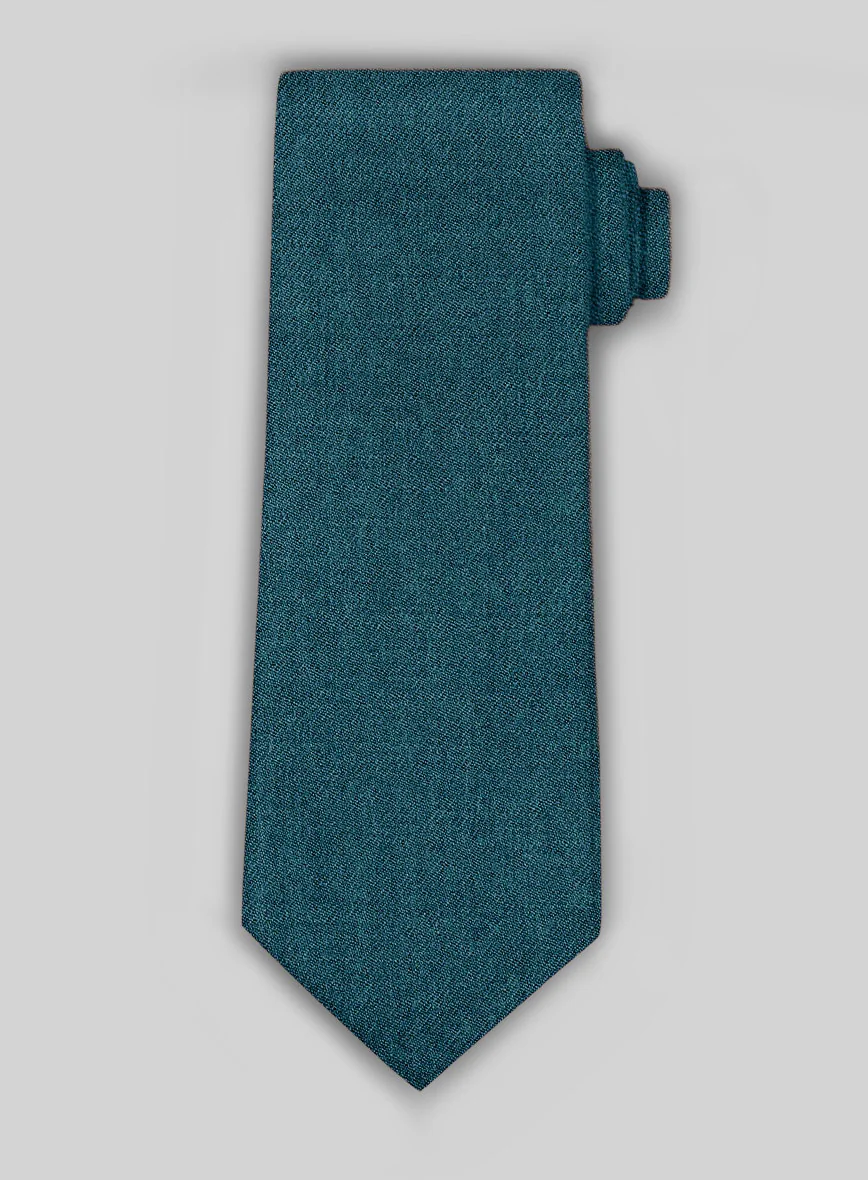 Tweed Tie - Naples Teal Blue