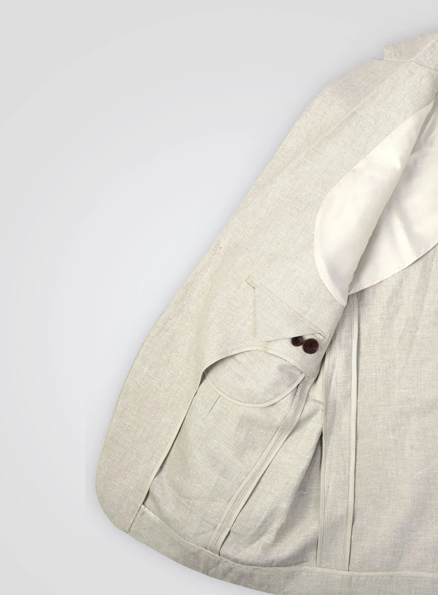 Italian Linen Unstructured Jacket - Image 3