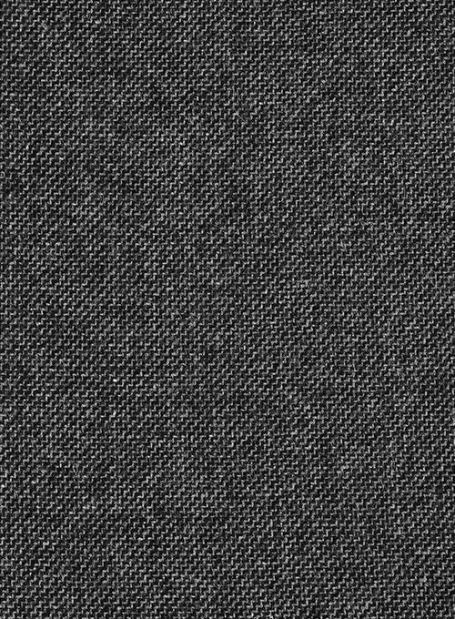 Vintage Dark Gray Weave Tweed Overcoat - Image 4