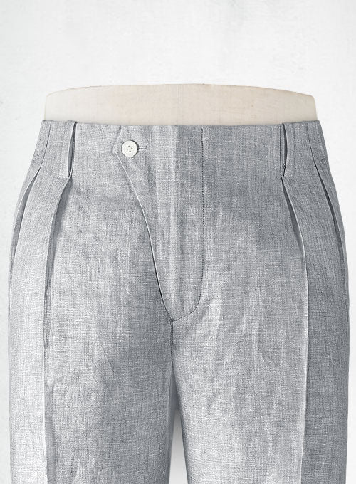 Vintage Manny Linen Trousers - Image 4