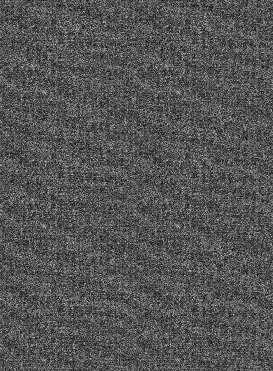 Vintage Plain Dark Gray Tweed Newsboy Cap - Image 5