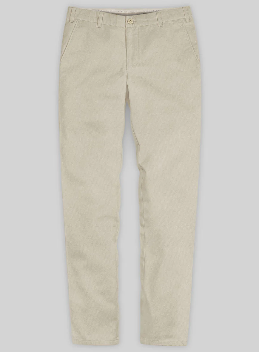 Washed Army Khaki Stretch Chino Pants