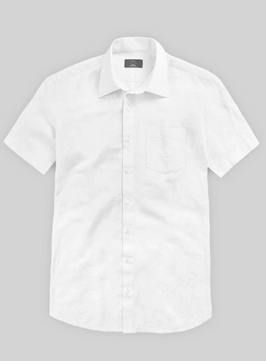 Washed White Linen Shirt