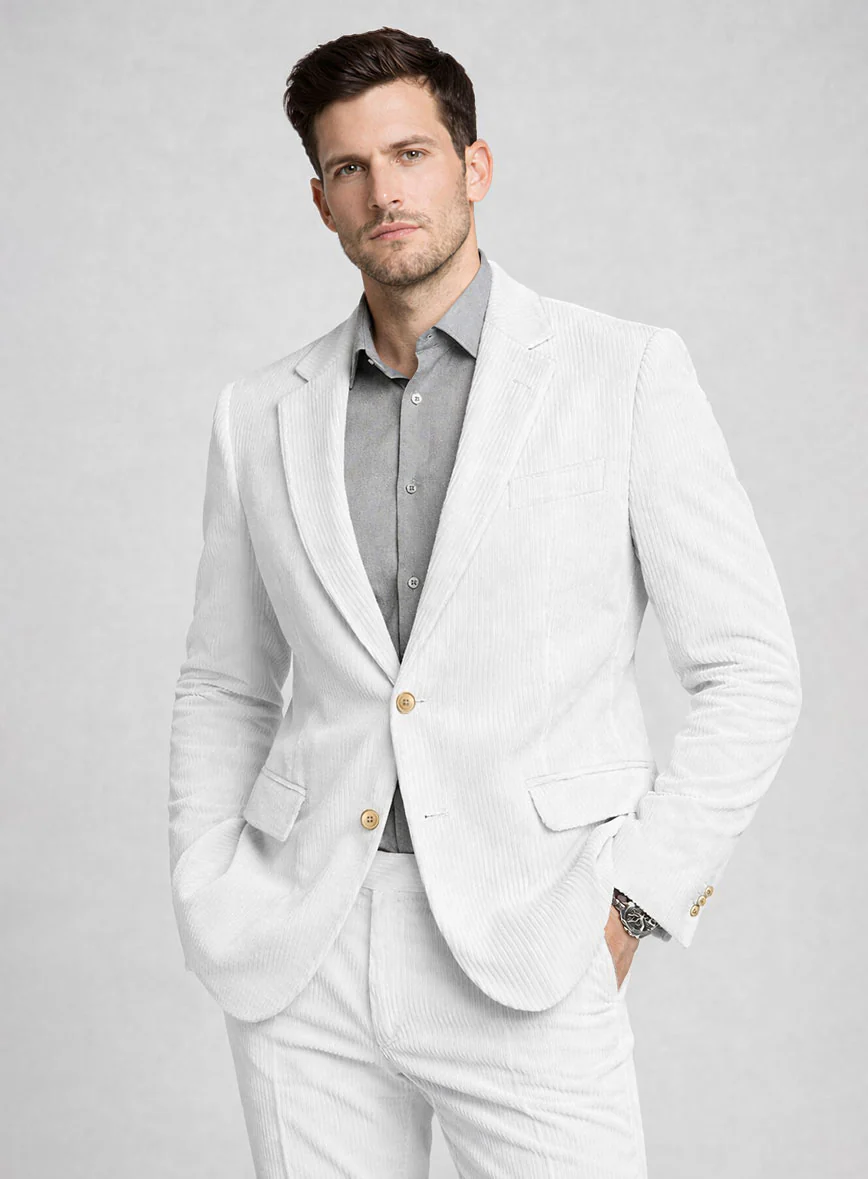 White Corduroy Suit - Image 3