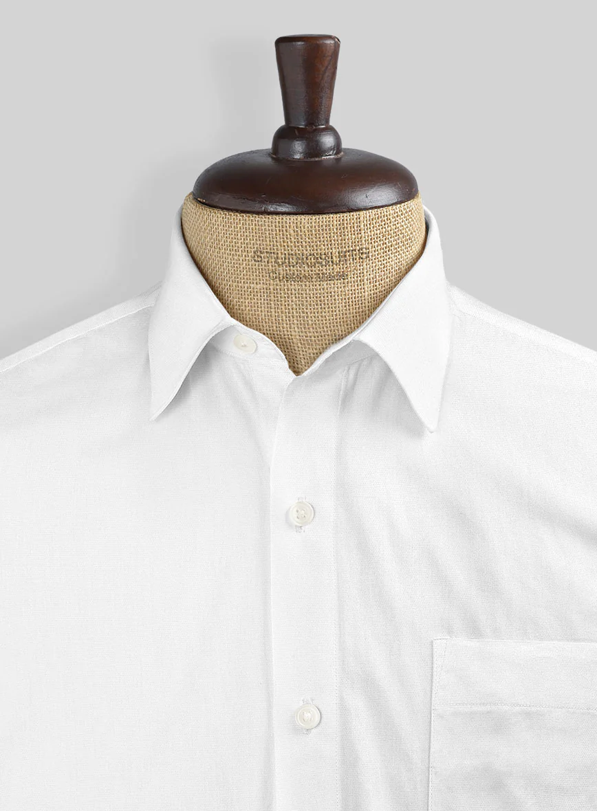 White Cotton Shirt - Image 3
