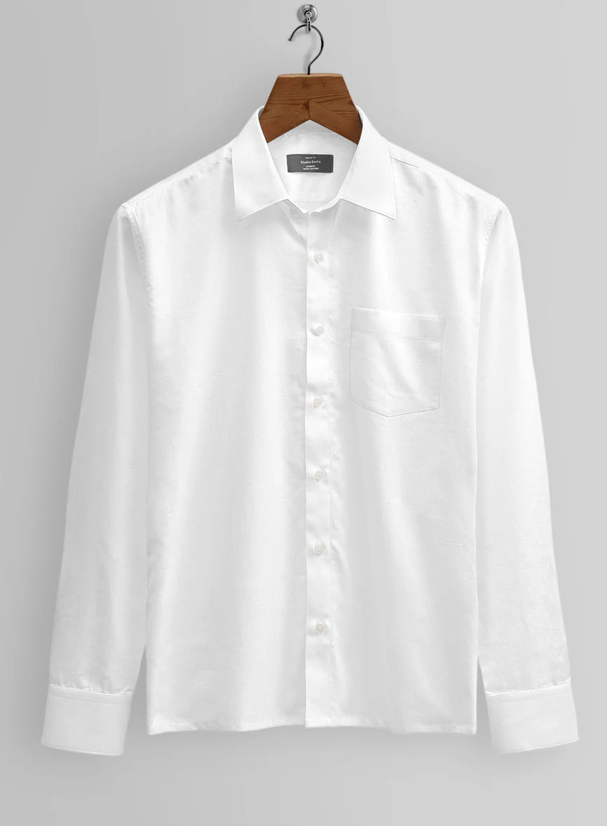 White Cotton Shirt - Image 4
