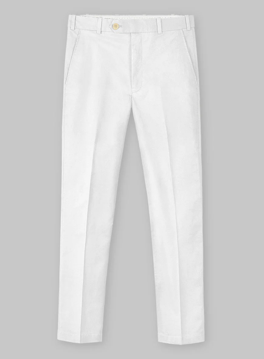 White Stretch Chino Suit - Image 4