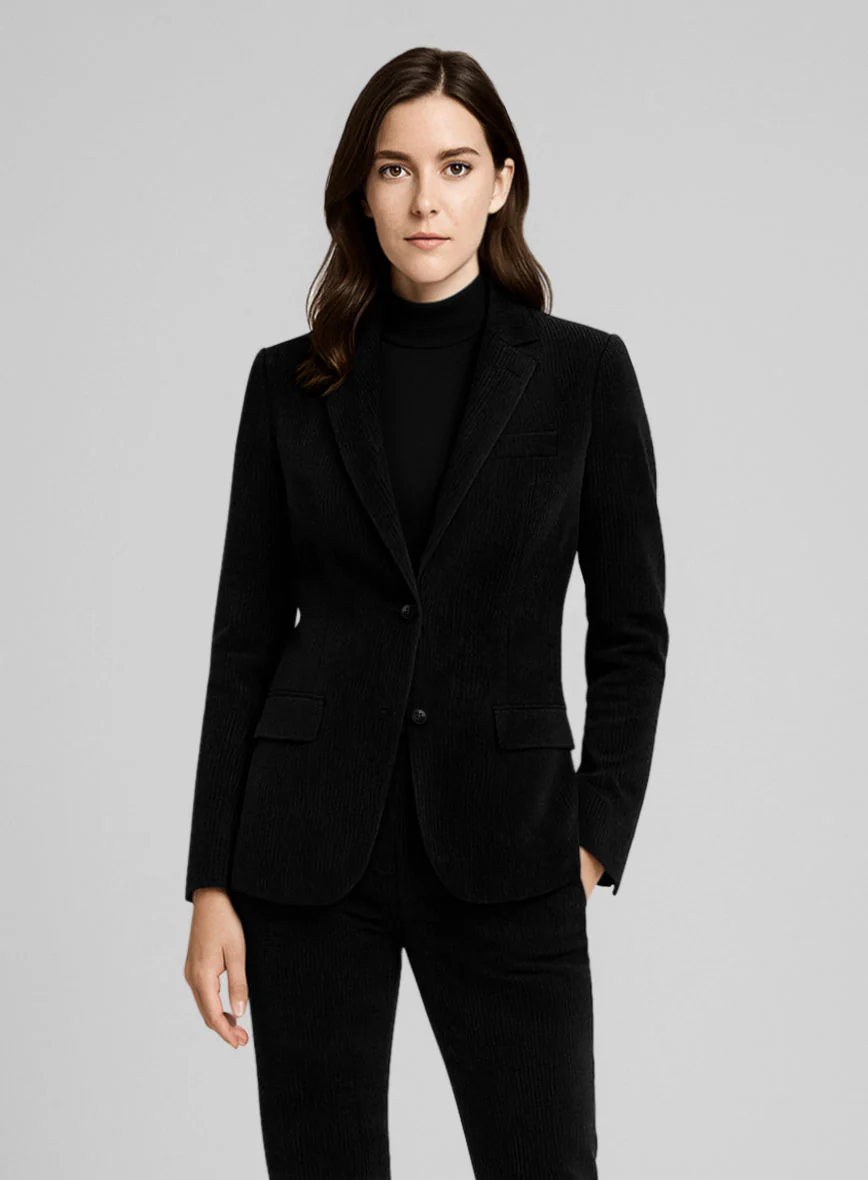 Women's Black Corduroy Jacket