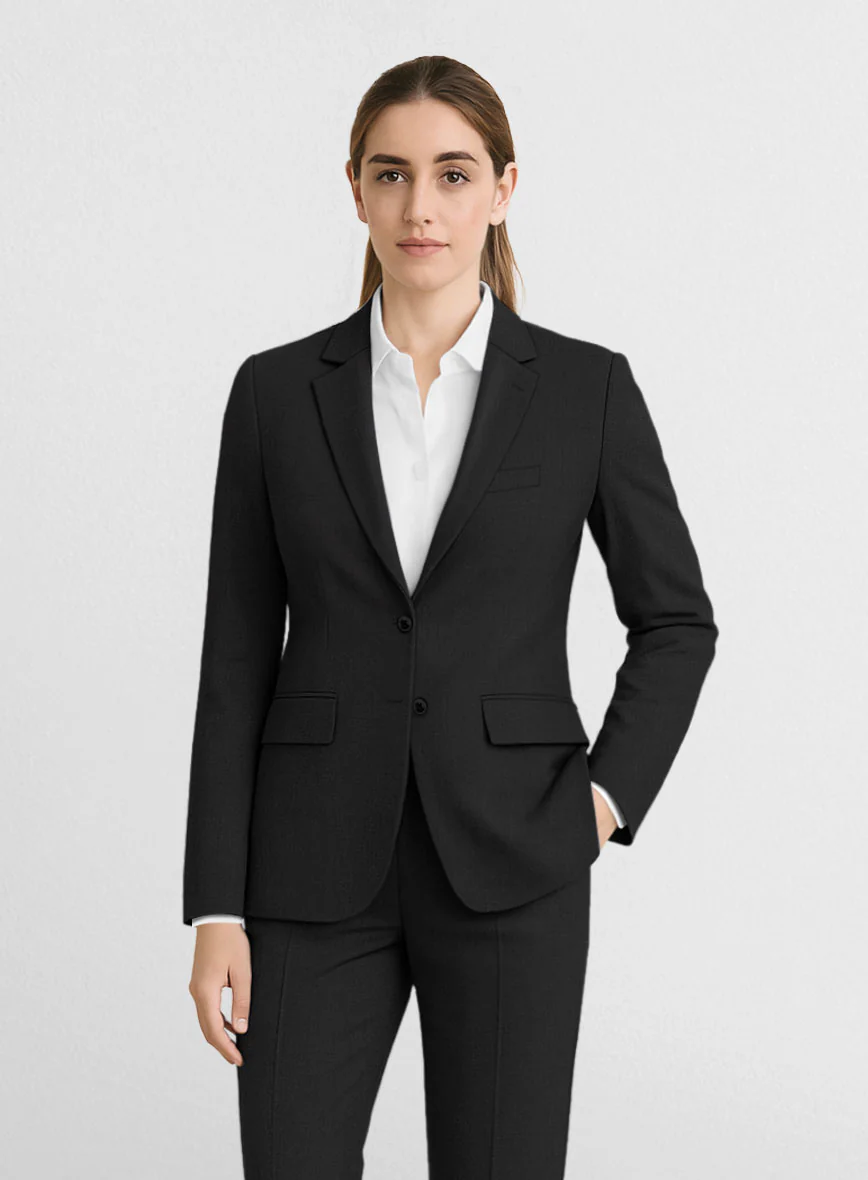 Women's Black Wool Jacket