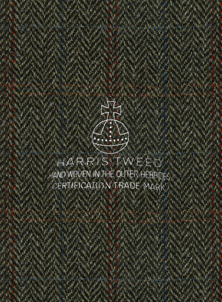 Women's Harris Tweed Country Green Pants - Image 2