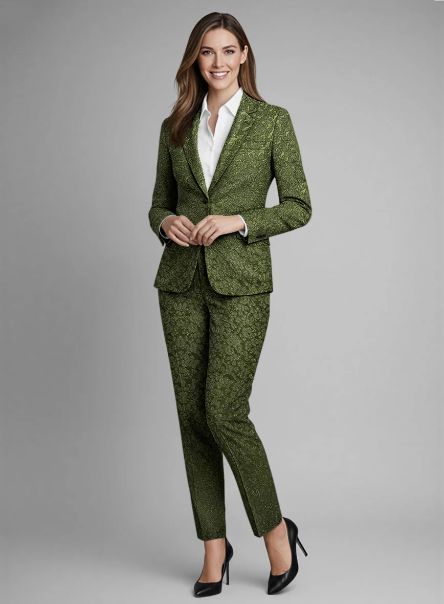 Women's Italian Silk Vesta Suit