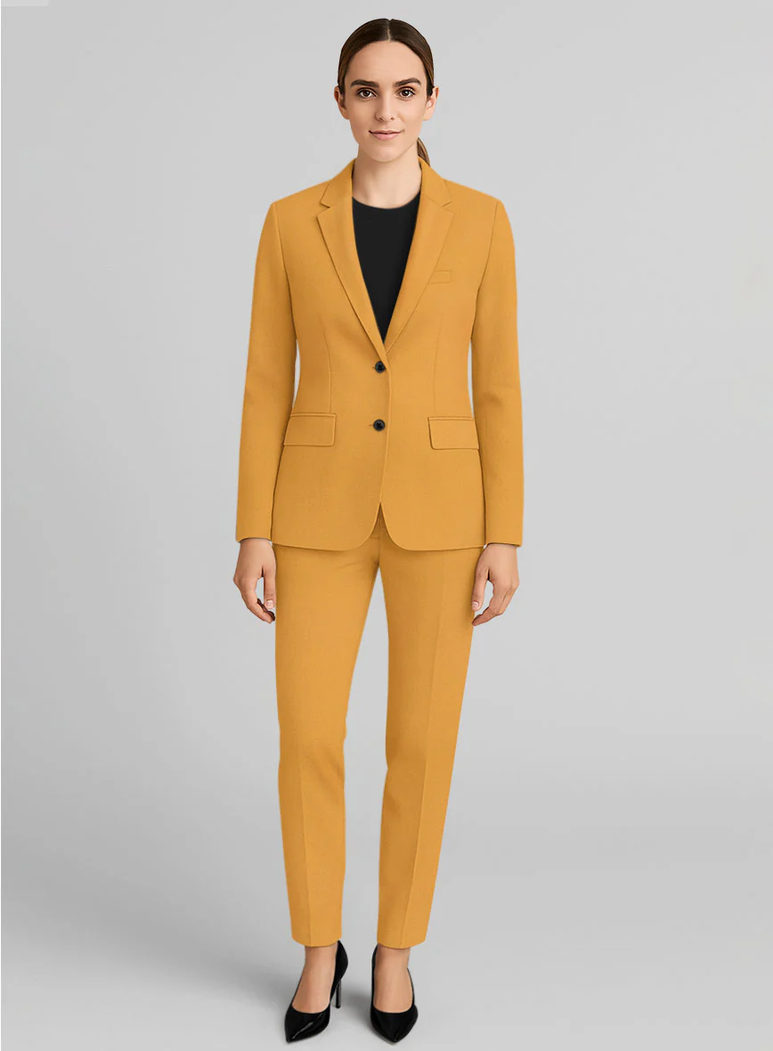 Women's Ochre Napoli Stretch Light Weight Cotton Suit