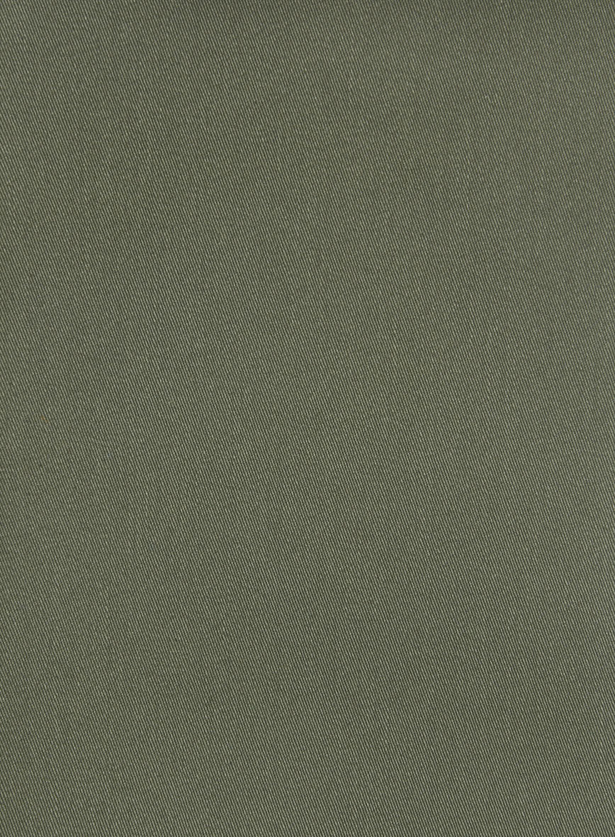 Women's Olive Green Napoli Stretch Light Weight Cotton Suit - Image 4