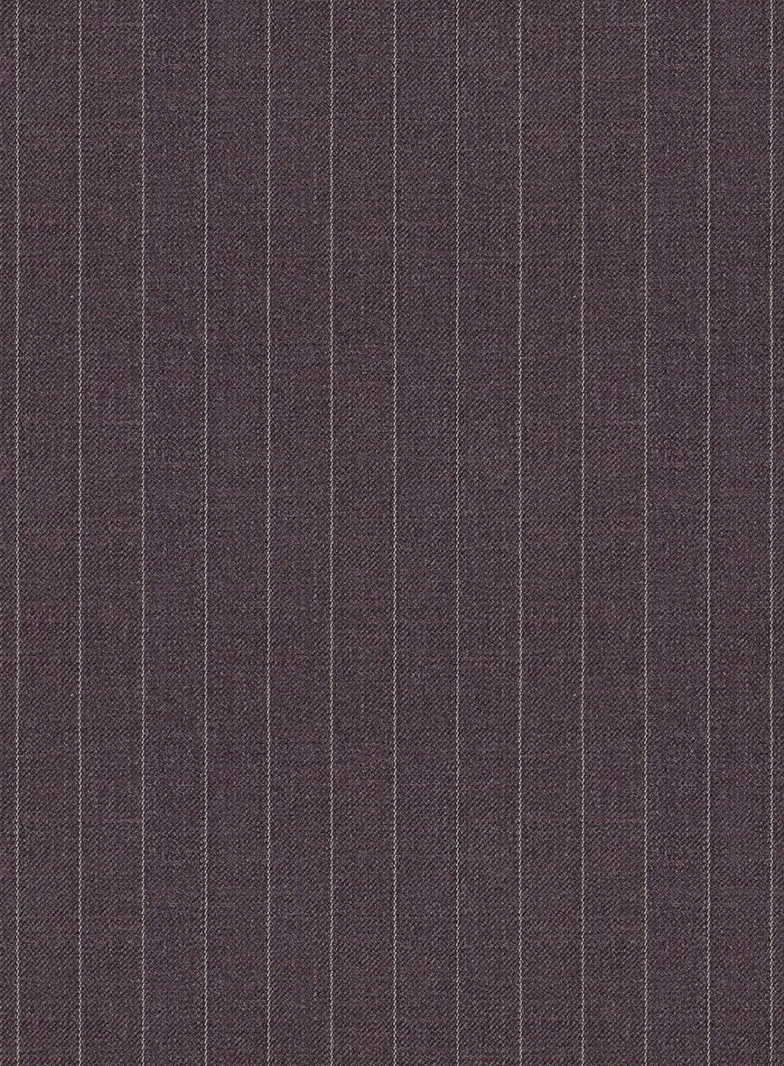 Women's Wine Pinstripe Pants - Image 2