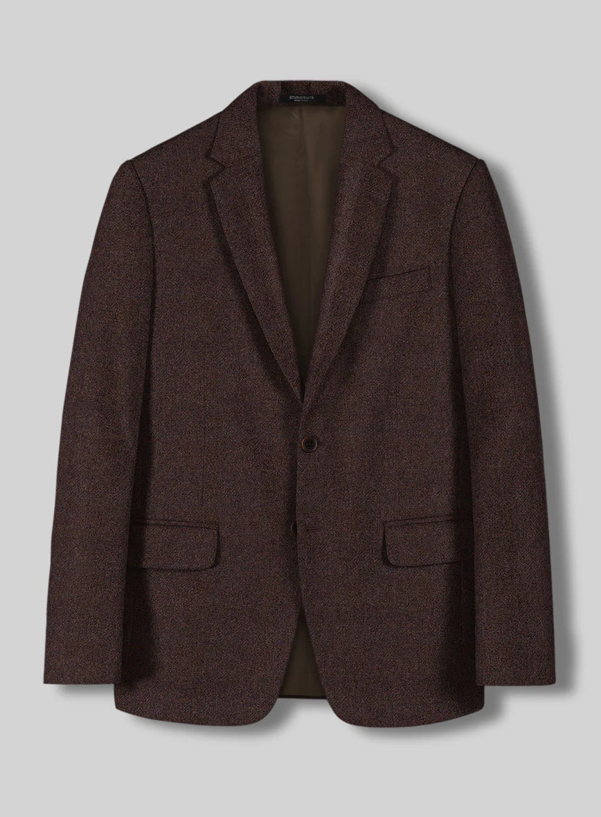 Woodland Brown Heavy Tweed Jacket