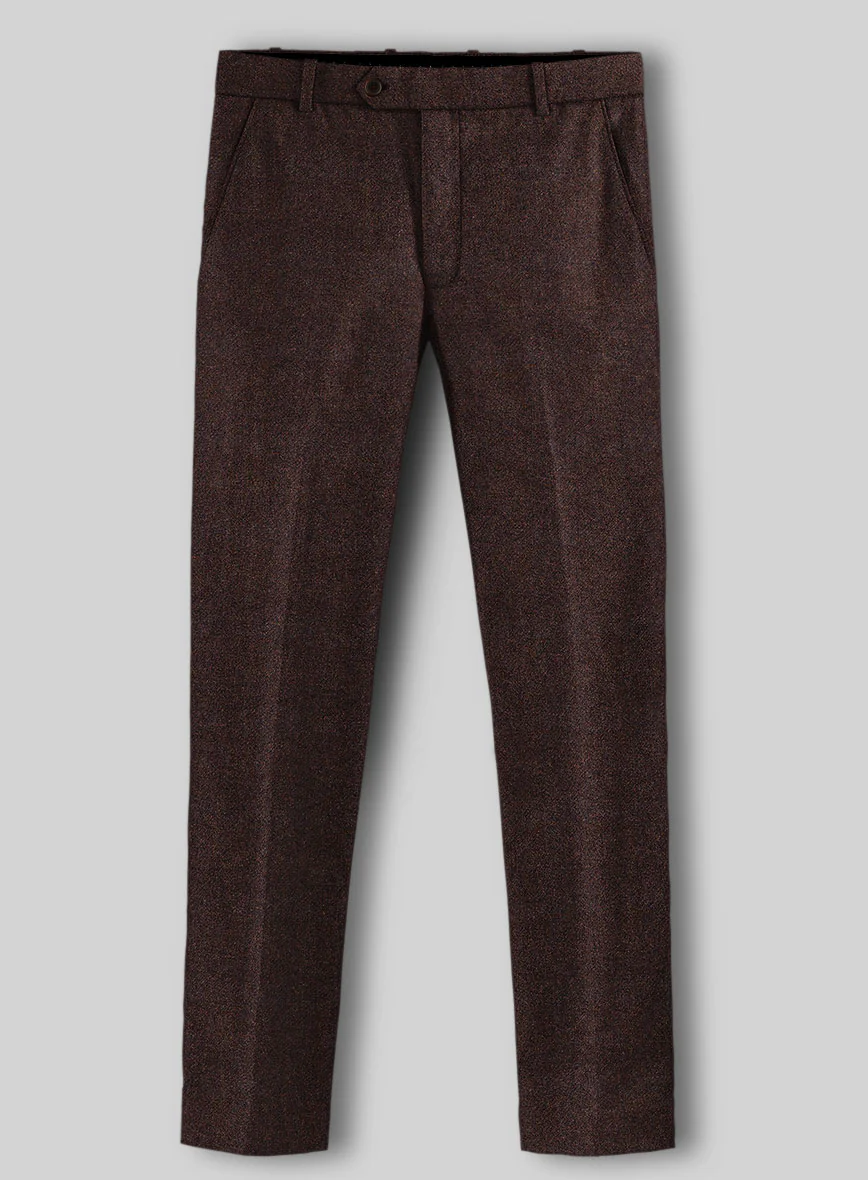 Woodland Brown Heavy Tweed Pants