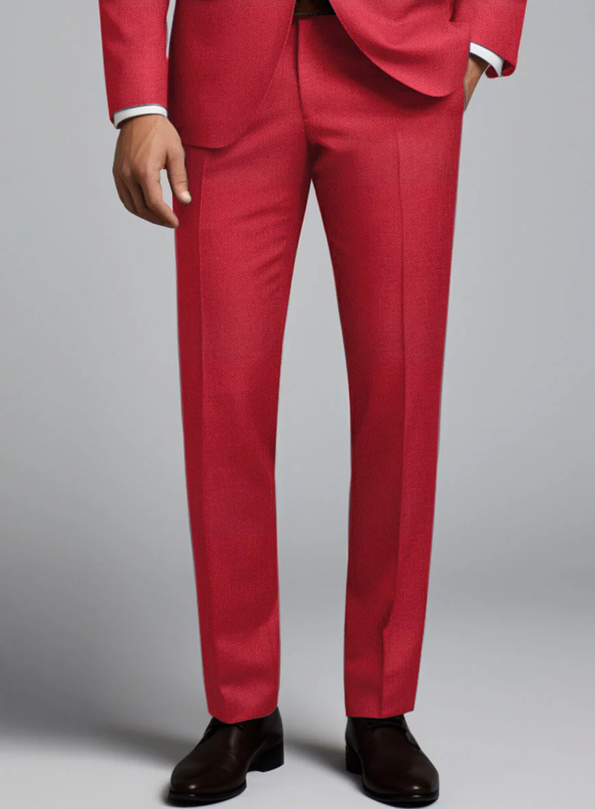 Wool Red Pants