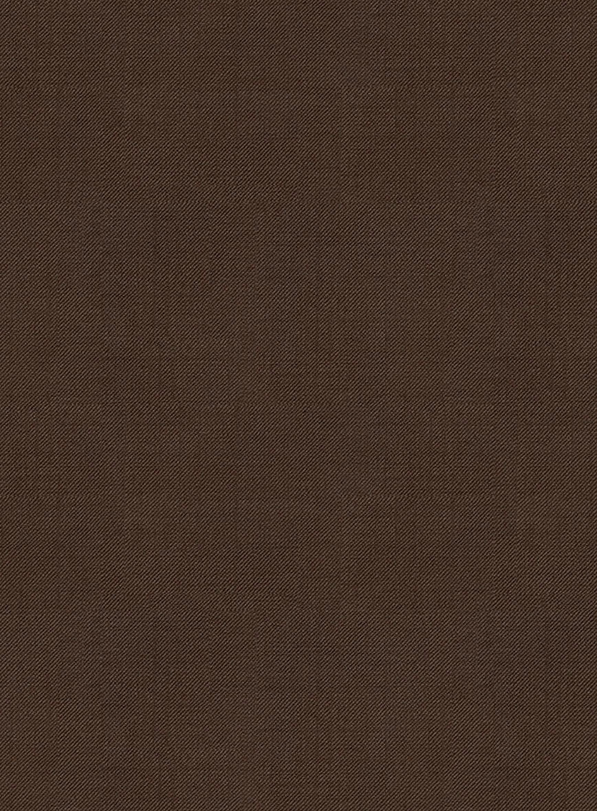 Worsted Brown Wool Double Breasted Jacket - Image 3