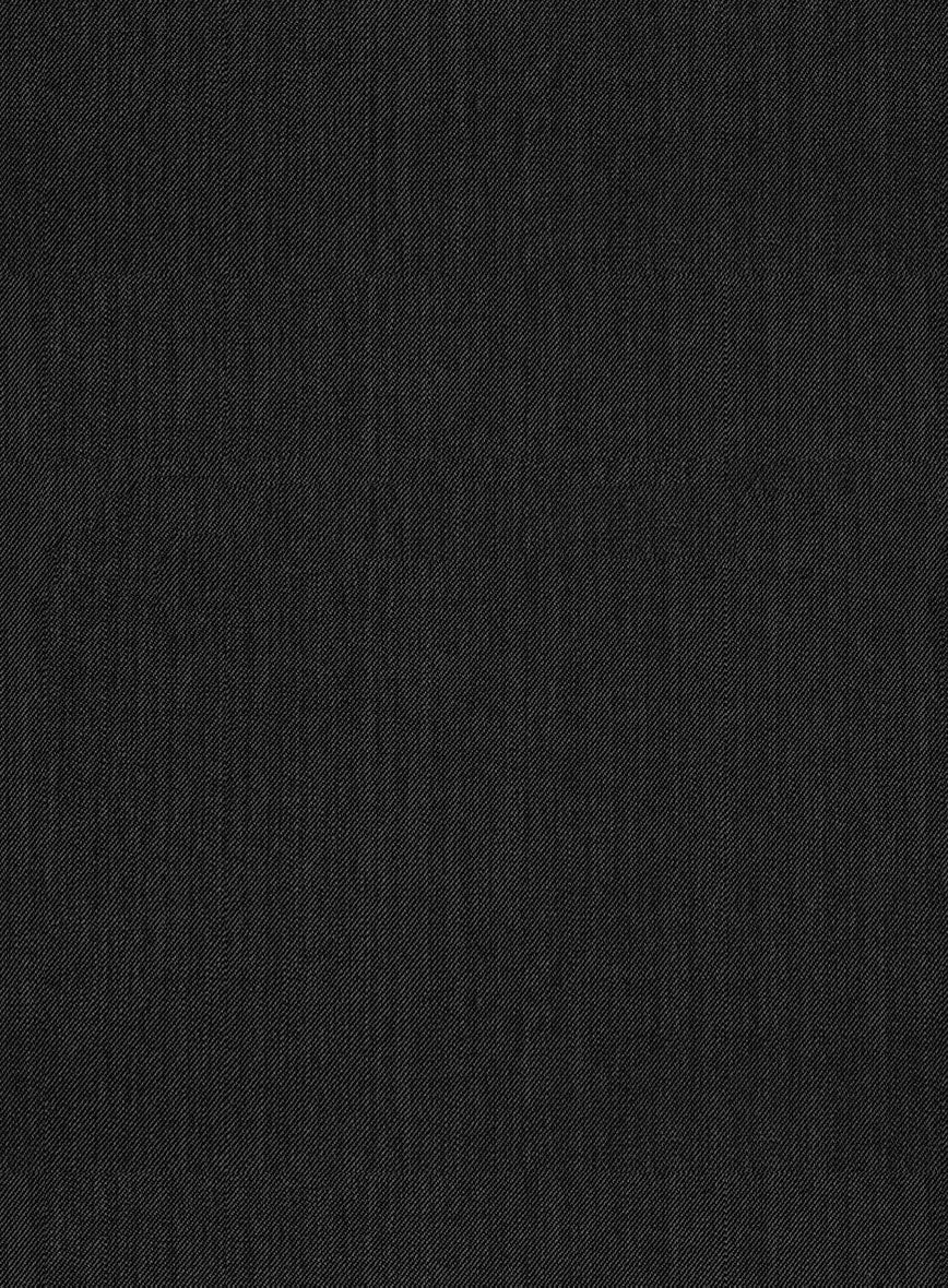 Worsted Dark Charcoal Wool Pants - Image 2