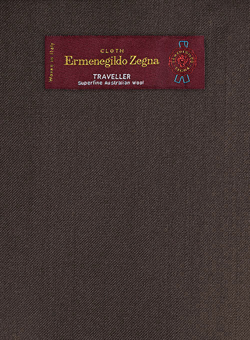 Lanificio Zegna Traveller Brown Wool Pants - Image 2