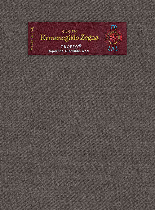 Lanificio Zegna Trofeo Brown Wool Pants - Image 2