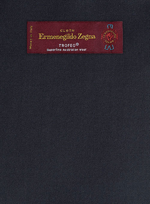 Lanificio Zegna Trofeo Dark Blue Wool Suit - Image 2
