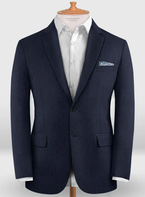 Lanificio Zegna Trofeo Navy Blue Wool Suit - Image 4